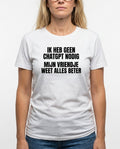 Mijn vriendje weet alles beter