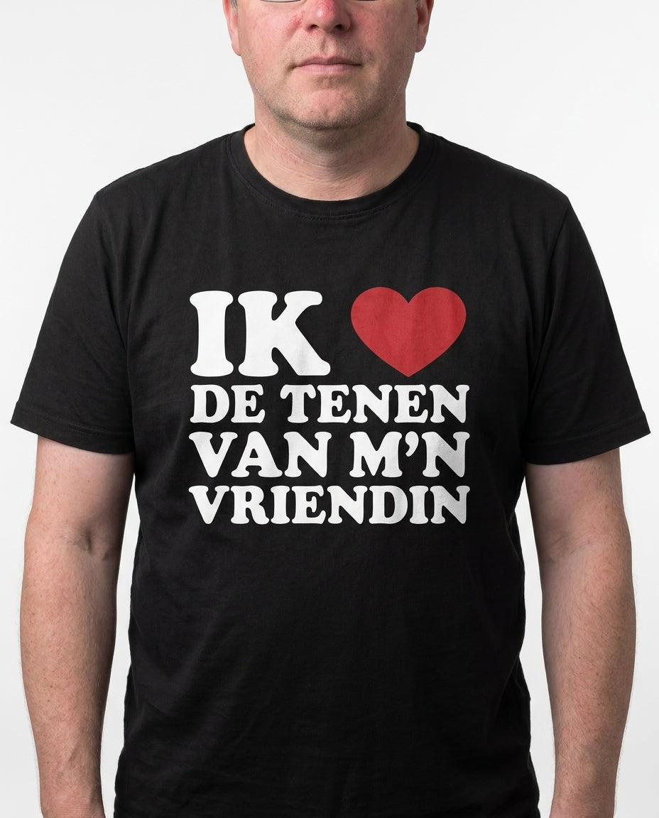 Ik hou van de tenen van mijn vriendin
