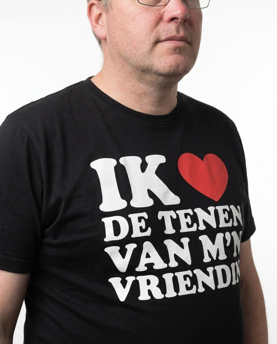Ik hou van de tenen van mijn vriendin
