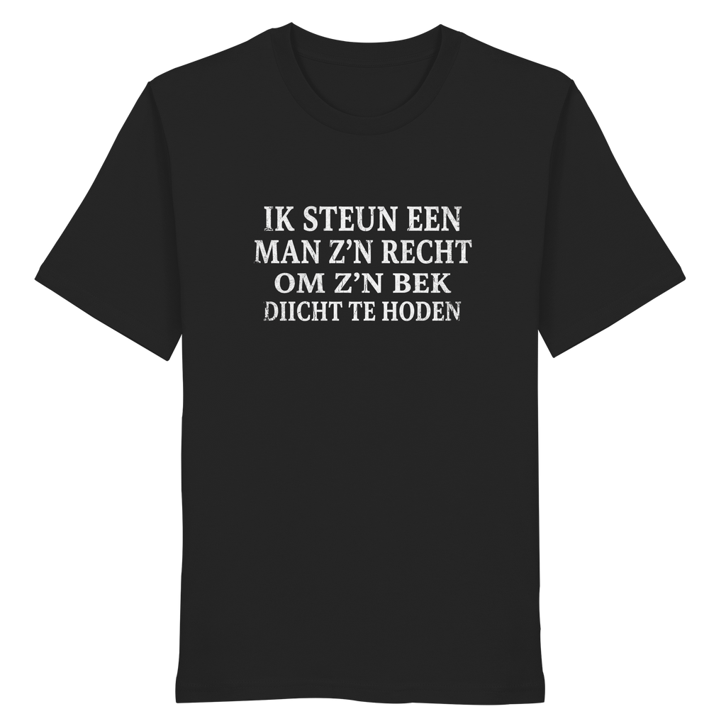 IK STEUN EEN MAN Z'N RECHT / OM Z'N BEK DICHT TE HOUDEN - flat lay