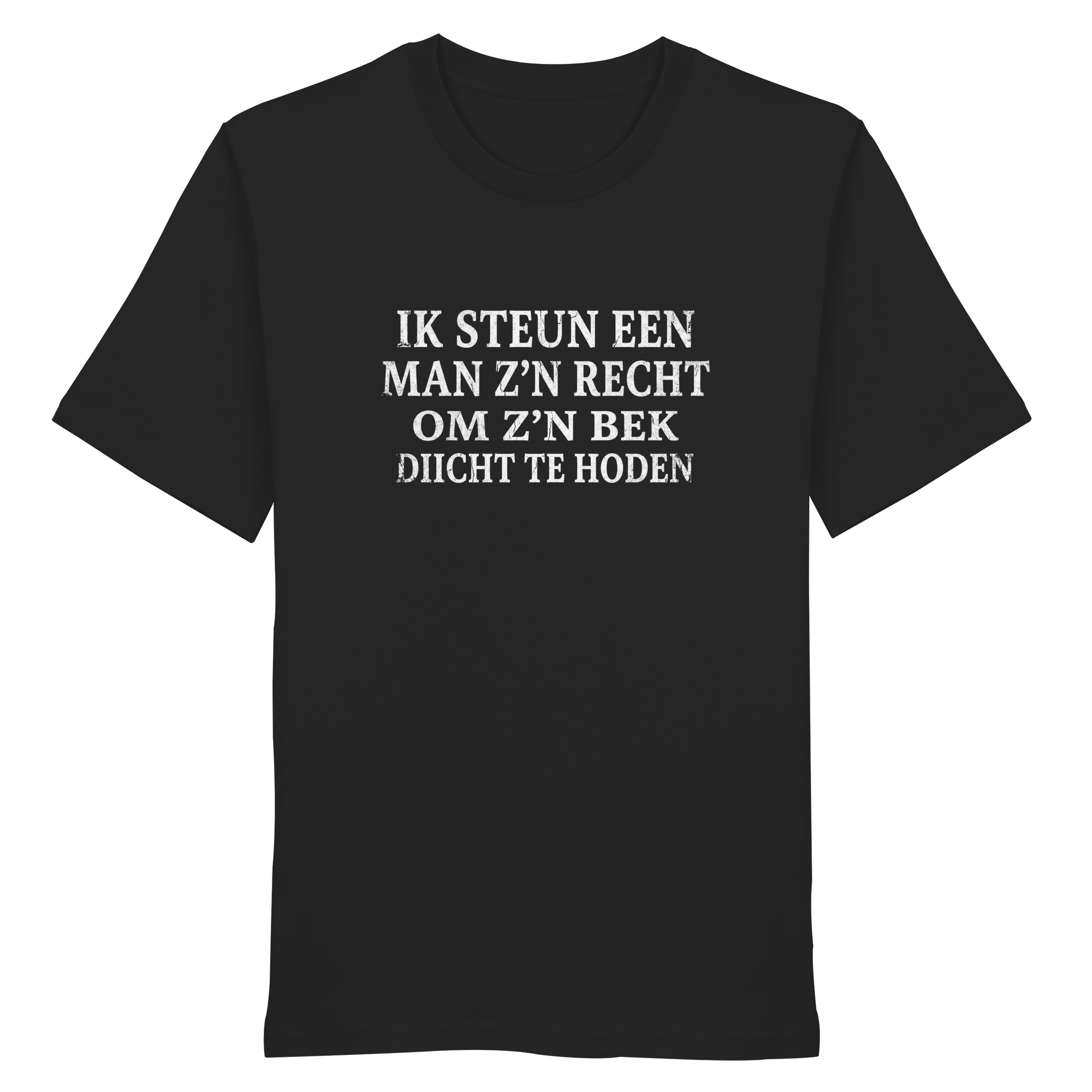 IK STEUN EEN MAN Z'N RECHT / OM Z'N BEK DICHT TE HOUDEN - flat lay