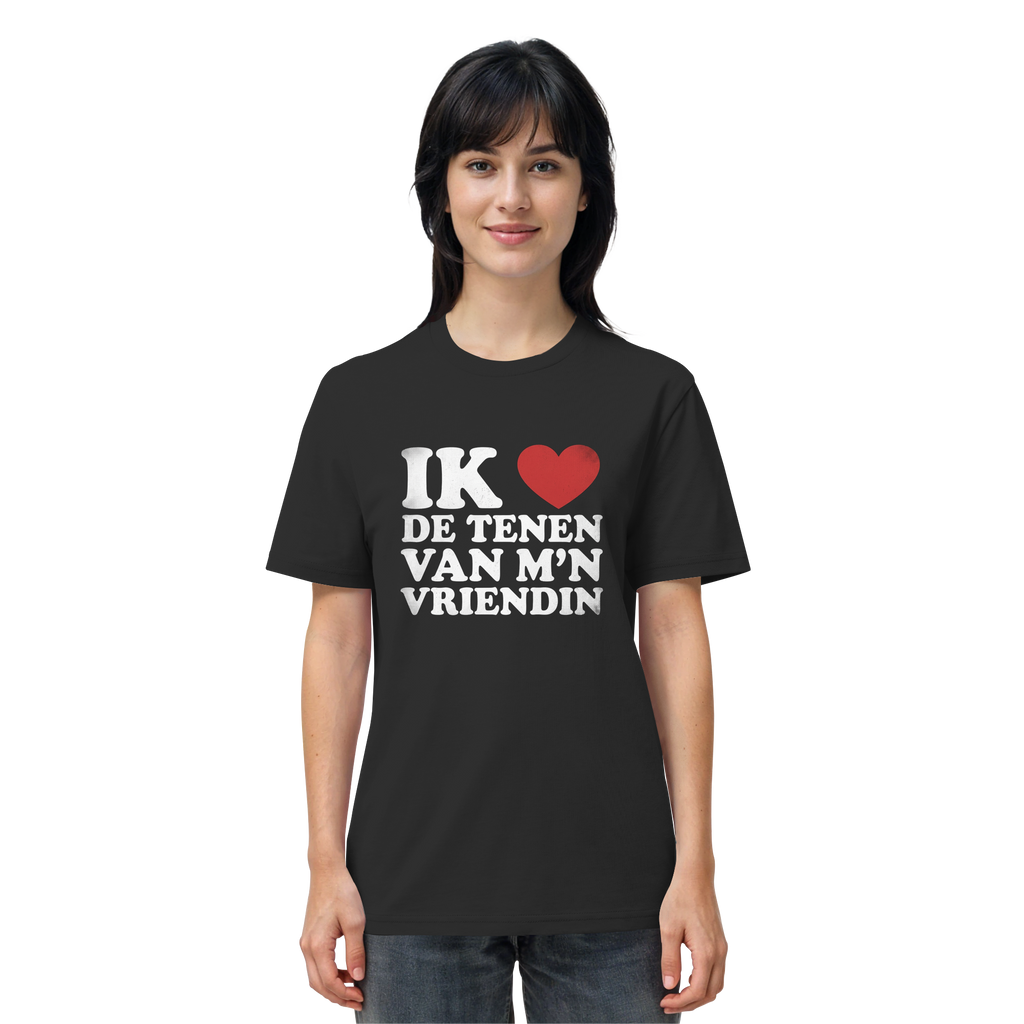 IK ❤ DE TENEN VAN M'N VRIENDIN - gedragen door een vrouw
