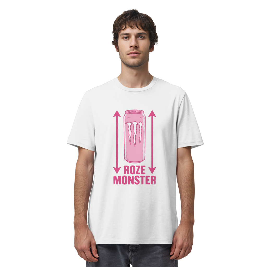 WITTE MONSTER / ROZE MONSTER - gedragen door een man