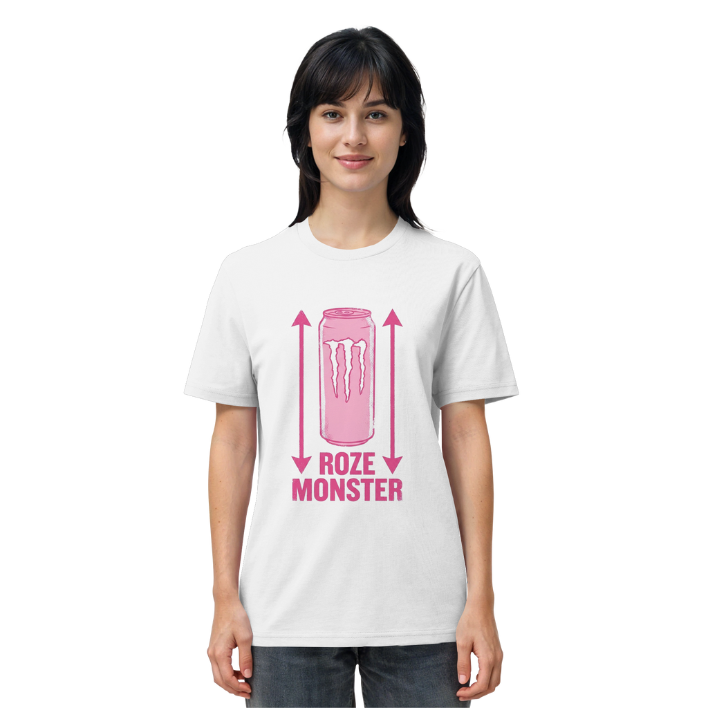 WITTE MONSTER / ROZE MONSTER - gedragen door een vrouw
